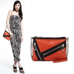 Botkier Cruz Zip Colorblock Leather Crossbody Bag